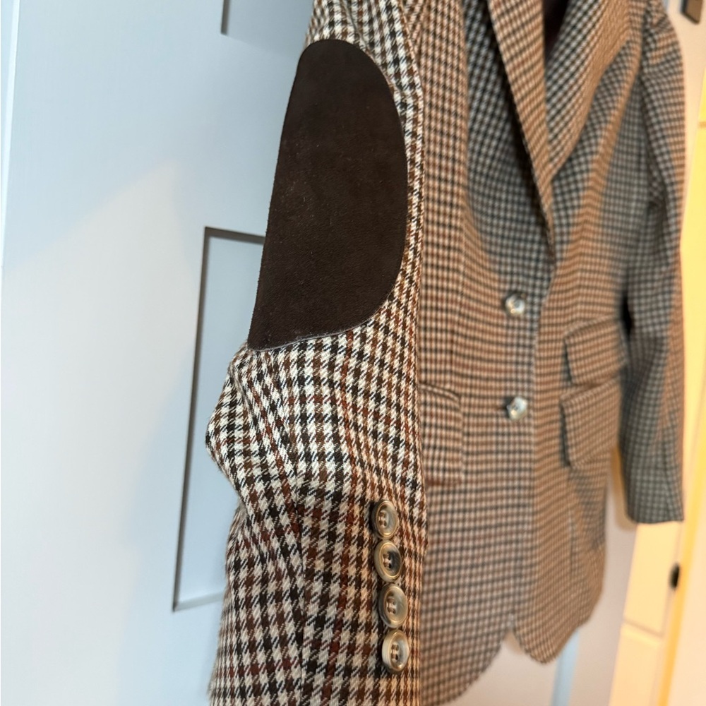 Vintage Evan Picone Women's Houndstooth Blazer and Pant Set - Picture 2 of 16